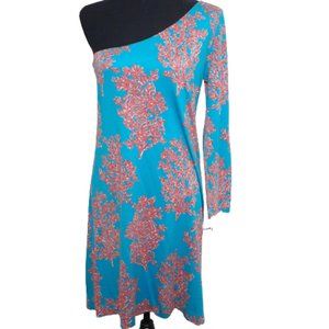 Lilly Pulitzer Coral Siesta One Shoulder Dress